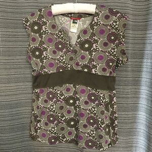 The North Face Brown & Purple Cap Sleeve Tank Top Size Medium